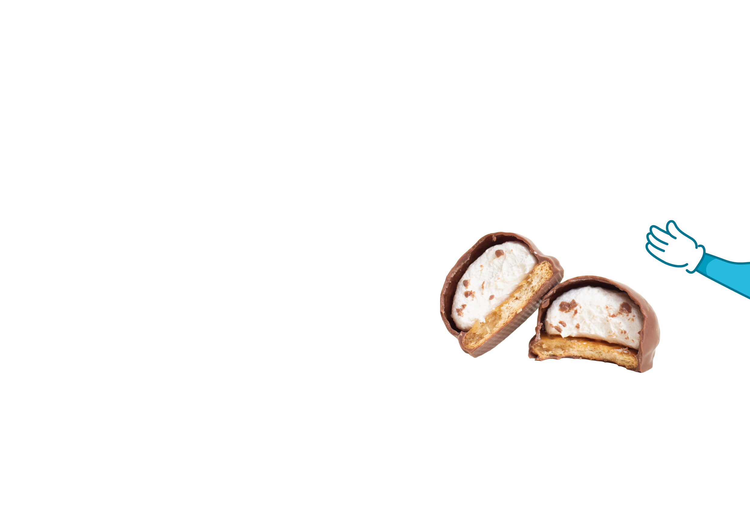 koekjes met konijnen arm